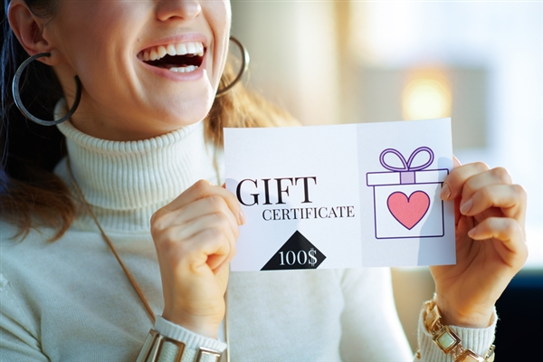 *300.00 Gift Certificate with $30 Give Back